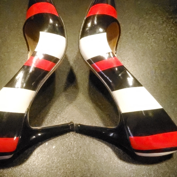 INC International Concepts Heels RBW Stripes Size 6 #031626b - Picture 7 of 8